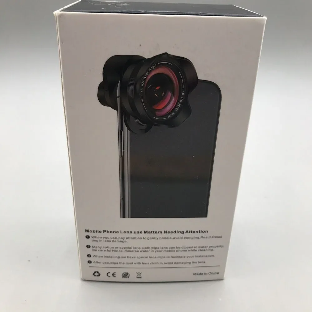 Phone Camera Lens,TODI 4K HD 2 in 1 120degree Wide Angle Lens, 20X Macro Lens,Cl